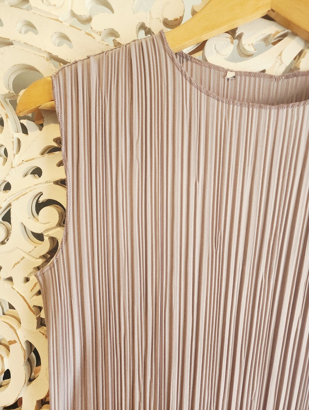 ANINE BING MELANIE PLEATED SHIFT MIDI DRESS SLEEVELESS HIGH NECK SIZE XSMALL - Picture 9 of 17